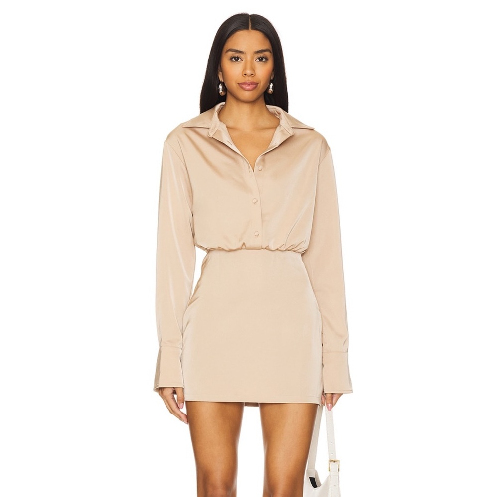 Rosie Mini Dress in Champagne